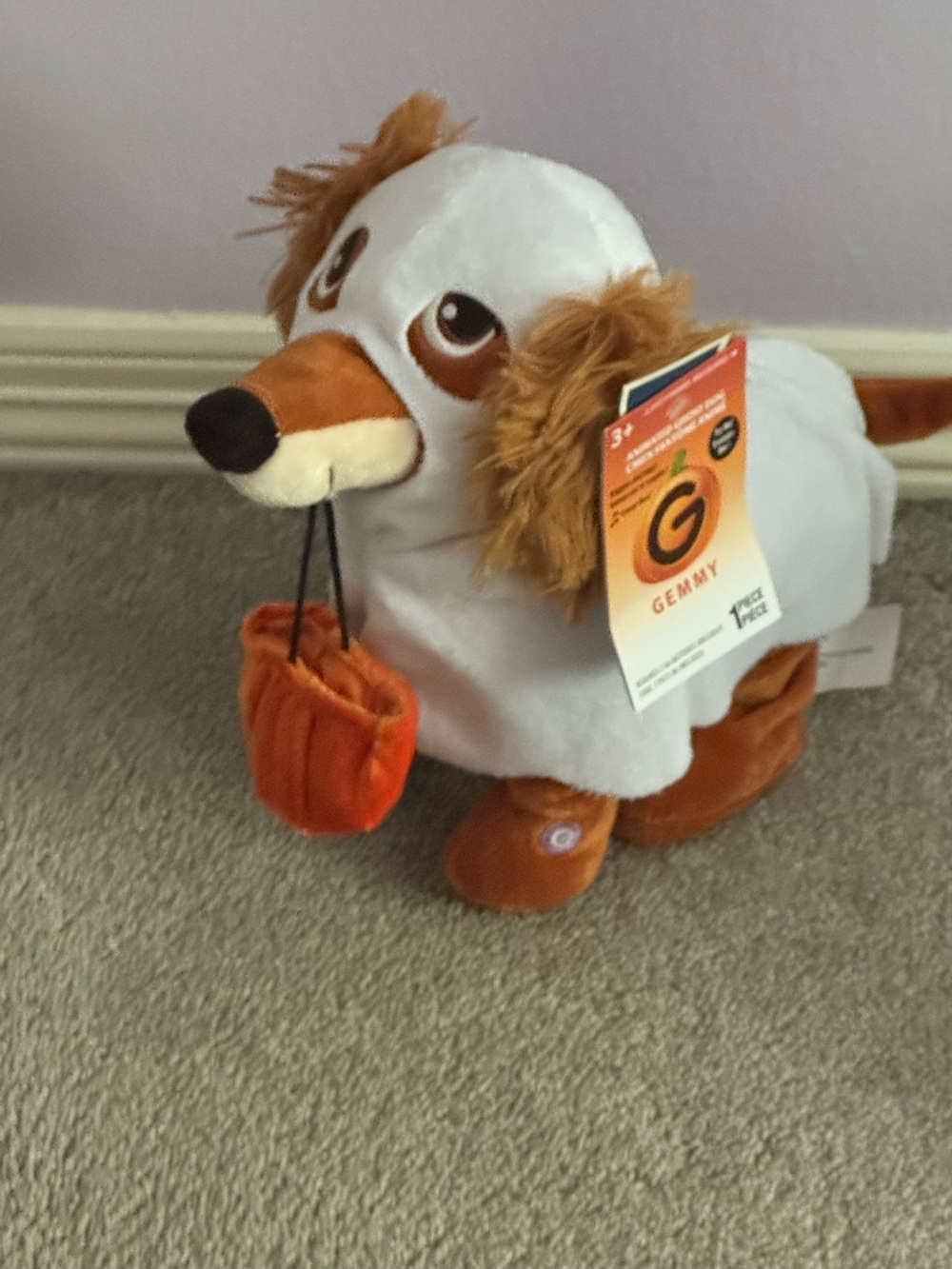 Gemmy Plush animated Halloween Dog